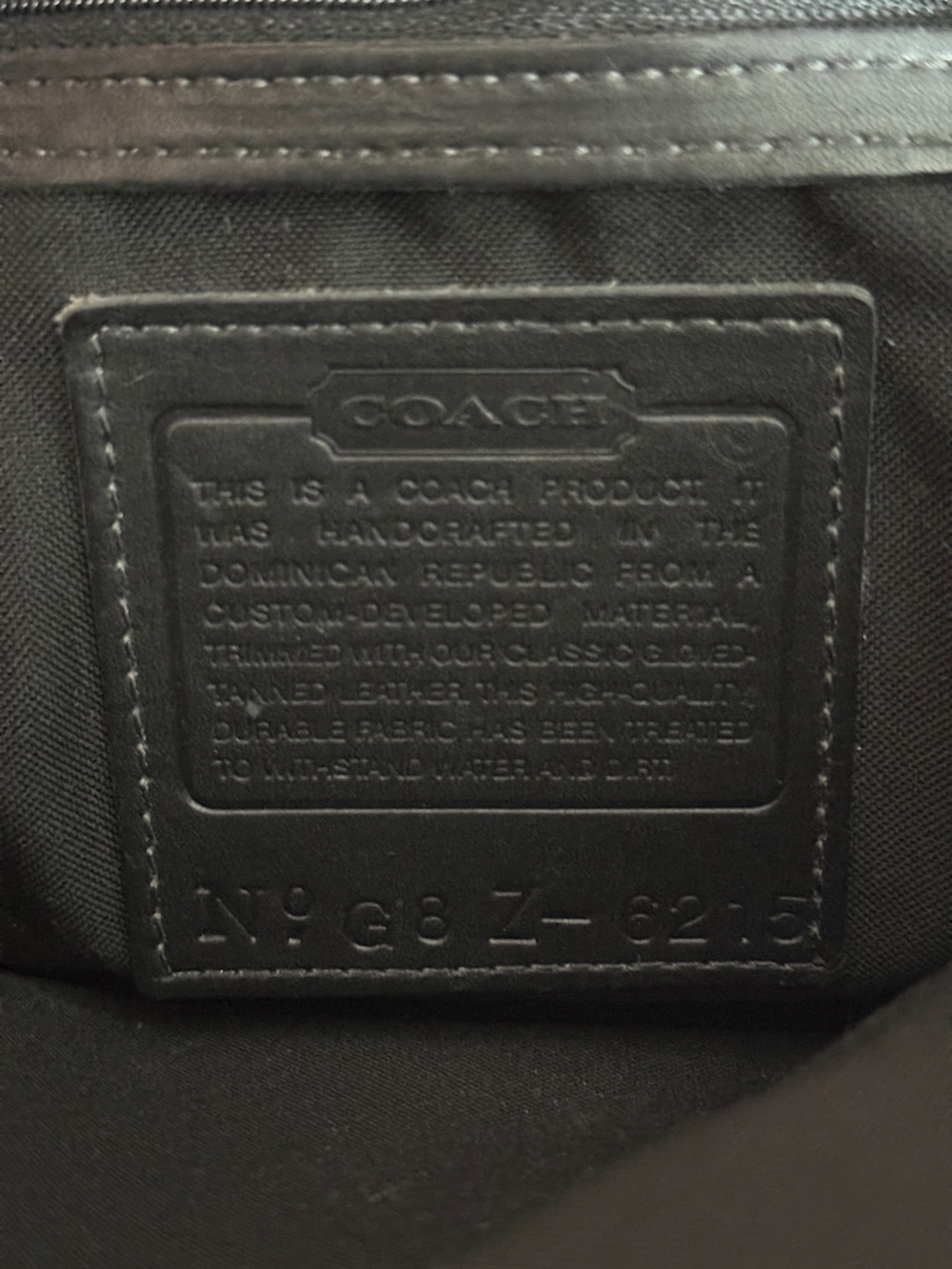 VINTAGE COACH neoprene and leather backpack, model 6215 - Picture 14 of 16